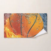 Flaming basketbal handdoek (Handdoek)