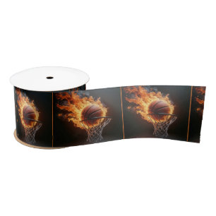 Flaming Basketbal in de Hoop Lint