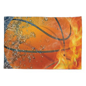 Flaming basketbal kussensloop (Achterkant)