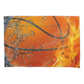 Flaming basketbal kussensloop (Voorkant)