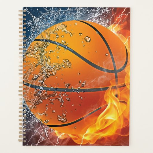 Flaming basketbal planner (Voorkant)