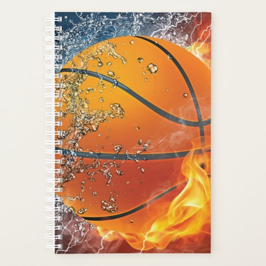 Flaming basketbal planner (Voorkant)