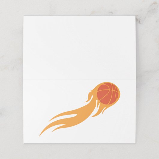 Flaming Basketball (Buitenkant ongevouwen)