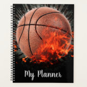Flaming Basketball Planner (Voorkant)