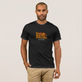 Flaming Basketball Typography Design T-shirt (Voorkant volledig)
