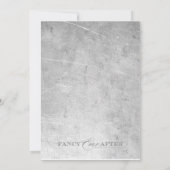 Flaming Biker Wedding Kaart (Achterkant)