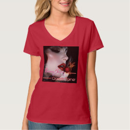 Flaming Cherry Crone's Corner T-shirt