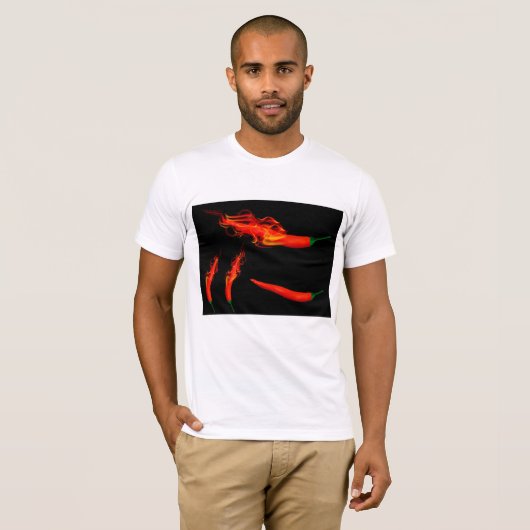 Flaming Chili Peppers T-shirt (Voorkant volledig)