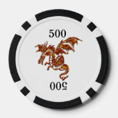 Flaming Dragon Pokerchips (Achterkant)