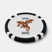Flaming Dragon Pokerchips (Enkel)