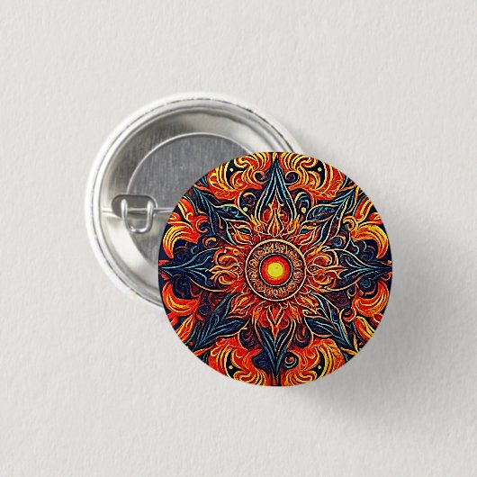 Flaming Eye Ronde Button 3,2 Cm (Voorkant /achterkant)