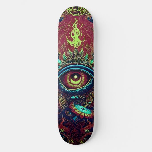 Flaming Eye Skateboard (Voorkant)