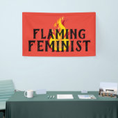 Flaming Feminist RBG Feminisme Flames 20 Spandoek (Beurs)