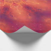 Flaming Fiery Phoenix Burning Snowflake Cadeaupapier (Hoek)