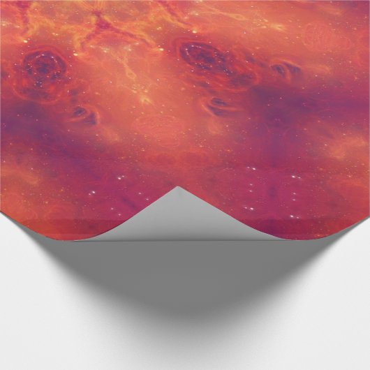 Flaming Fiery Phoenix Burning Snowflake Cadeaupapier (Hoek)