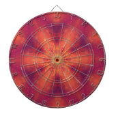 Flaming Fiery Phoenix Burning Snowflake Dartbord (Voorkant)