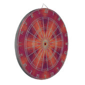 Flaming Fiery Phoenix Burning Snowflake Dartbord (Voorkant Links)