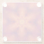 Flaming Fiery Phoenix Burning Snowflake Glazen Onderzetter (Achterkant)