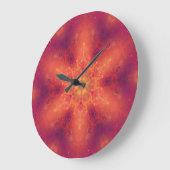 Flaming Fiery Phoenix Burning Snowflake Grote Klok (Hoek)