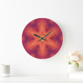 Flaming Fiery Phoenix Burning Snowflake Grote Klok (Huis)