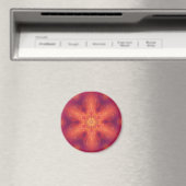 Flaming Fiery Phoenix Burning Snowflake Magneet (Insitu (Vaatwasser))