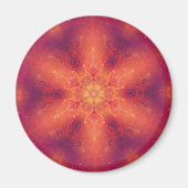 Flaming Fiery Phoenix Burning Snowflake Magneet (Voorkant)