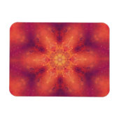 Flaming Fiery Phoenix Burning Snowflake Magneet (Horizontaal)