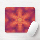 Flaming Fiery Phoenix Burning Snowflake Muismat (Met muis)