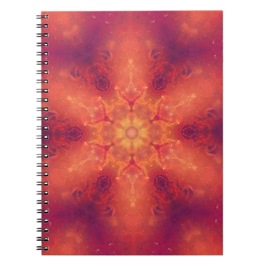 Flaming Fiery Phoenix Burning Snowflake Notitieboek (Voorkant)