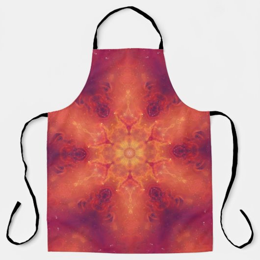 Flaming Fiery Phoenix Burning Snowflake Schort (Voorkant)