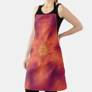 Flaming Fiery Phoenix Burning Snowflake Schort