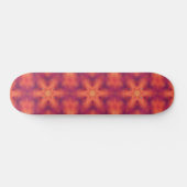 Flaming Fiery Phoenix Burning Snowflake Skateboard (Horizontaal)