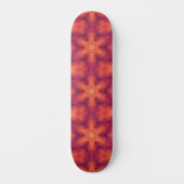 Flaming Fiery Phoenix Burning Snowflake Skateboard (Voorkant)