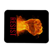 Flaming Fist Resist  Magneet (Horizontaal)