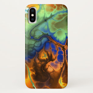 Flaming Fractal iPhone X Hoesje