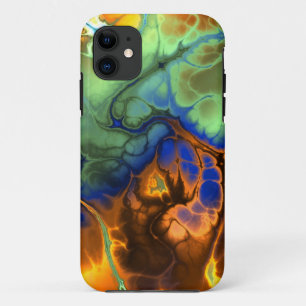 Flaming Fractal iPhone 5/5S Hoesje