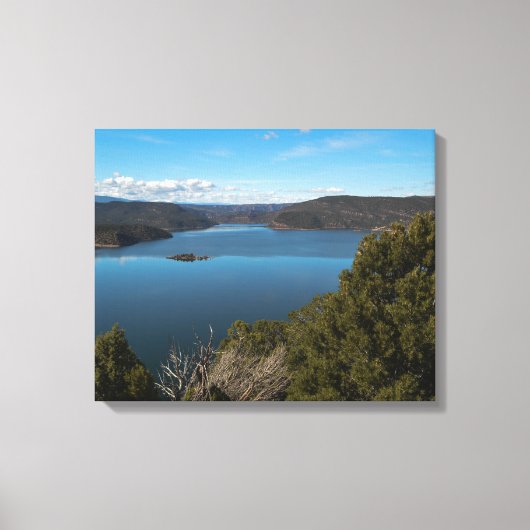 Flaming Gorge Lake Canvas Afdruk (Voorkant)