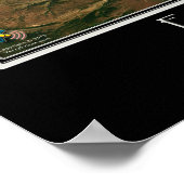 Flaming Gorge National Recreation Area Satellite Poster (Hoek)