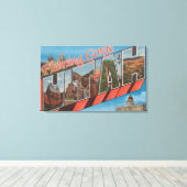 Flaming Gorge, Utah - Grote lettertjes Canvas Afdruk (Insitu (Houten vloer))