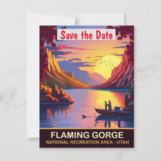 Flaming Gorge Utah Kanaal Trouw Uitnodiging