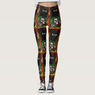 Flaming Grave Leggings