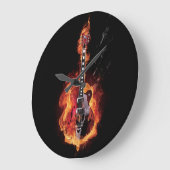 Flaming Guitar Grote Klok (Hoek)
