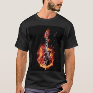 Flaming Guitar T-shirt