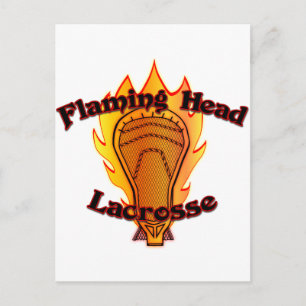 Flaming Head Lacrosse Briefkaart