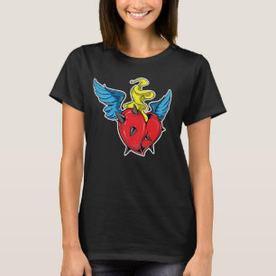 Flaming Heart Illustratie T-shirt