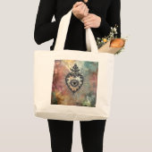 Flaming Heart Jumbo Tote Bag (Devant (produit))