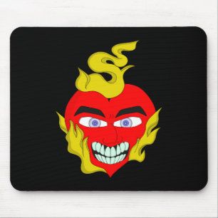 Flaming Heart Muismat