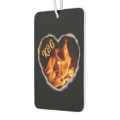Flaming Heart of Fire Initialen en namen Luchtverfrisser (Links)