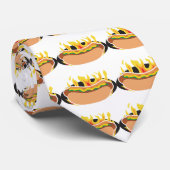 Flaming Hot Dog Stropdas (Opgerold)