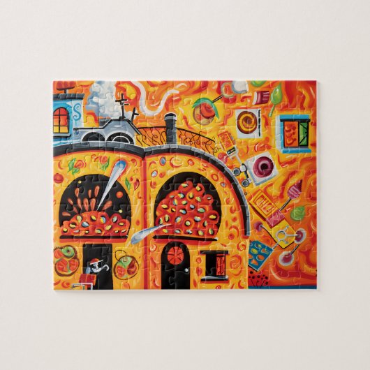 Flaming Hot Pizza Legpuzzel (Horizontaal)